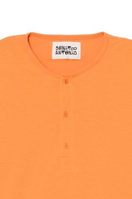 ZARA X BENITO ANTONIO ФУТБОЛКА С ПУГОВИЦАМИ, ОРАНЖЕВЫЙ
