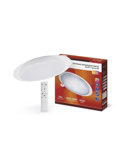 Светильник светодиодный COMFORT GALAXY 75Вт 3000-6500К 6000лм 230В 560х55мм с пультом ДУ IN HOME 4690612034812