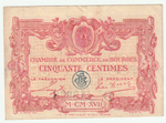 France, 50 Centimes - Bourges, 1922 – Regionalism & Emergency Issue, F