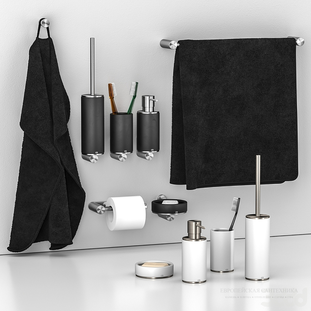 Полотенцедержатель Gessi 316, настенный L450 мм, цвет Steel Brushed