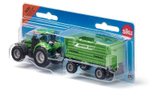 Трактор DEUTZ-FAHR с 4хколесным прицепом, Siku