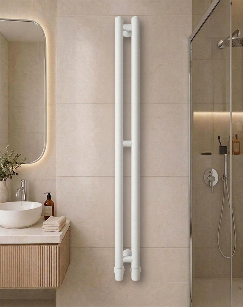 MINI 2-120 водяной полотенцесушитель длина 120 см