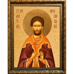 Максим Фракийский мученик. Икона на холсте.