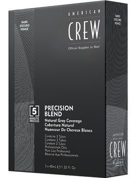 Камуфляж для седых волос American Crew, Precision Blend, Темный натуральный 2/3, 3*40мл