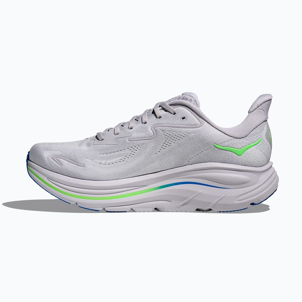 Кроссовки для бега HOKA Clifton 10 ash grey/neon green