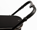 Детская коляска Peppy Tecla 3 в 1 с автокреслом Rise Shadow Black Chrome Edition (Черный)