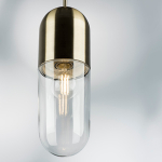 690011 Подвес RAMO 1х40W E27 БРОНЗА/ПРОЗРАЧНЫЙ