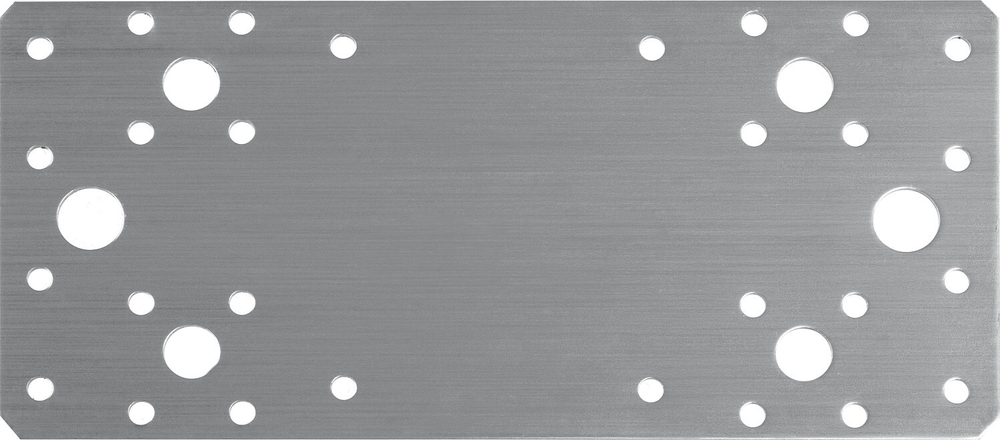 ЗУБР НКП-2.0, 200 x 90 x 2 мм, нержавеющая крепежная пластина, Профессионал (310636-200)