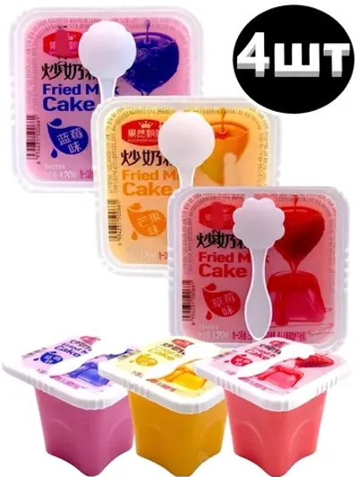 Фруктовое желе пудинг в стаканчике 120 г * 4 шт