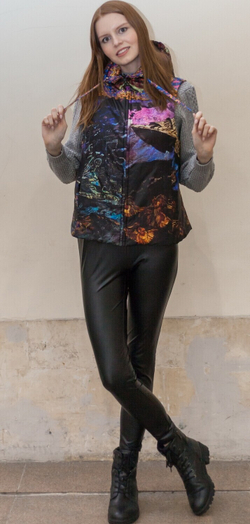 Двусторонний жилет "Богема", по мотивам живописи Михаила Врубеля