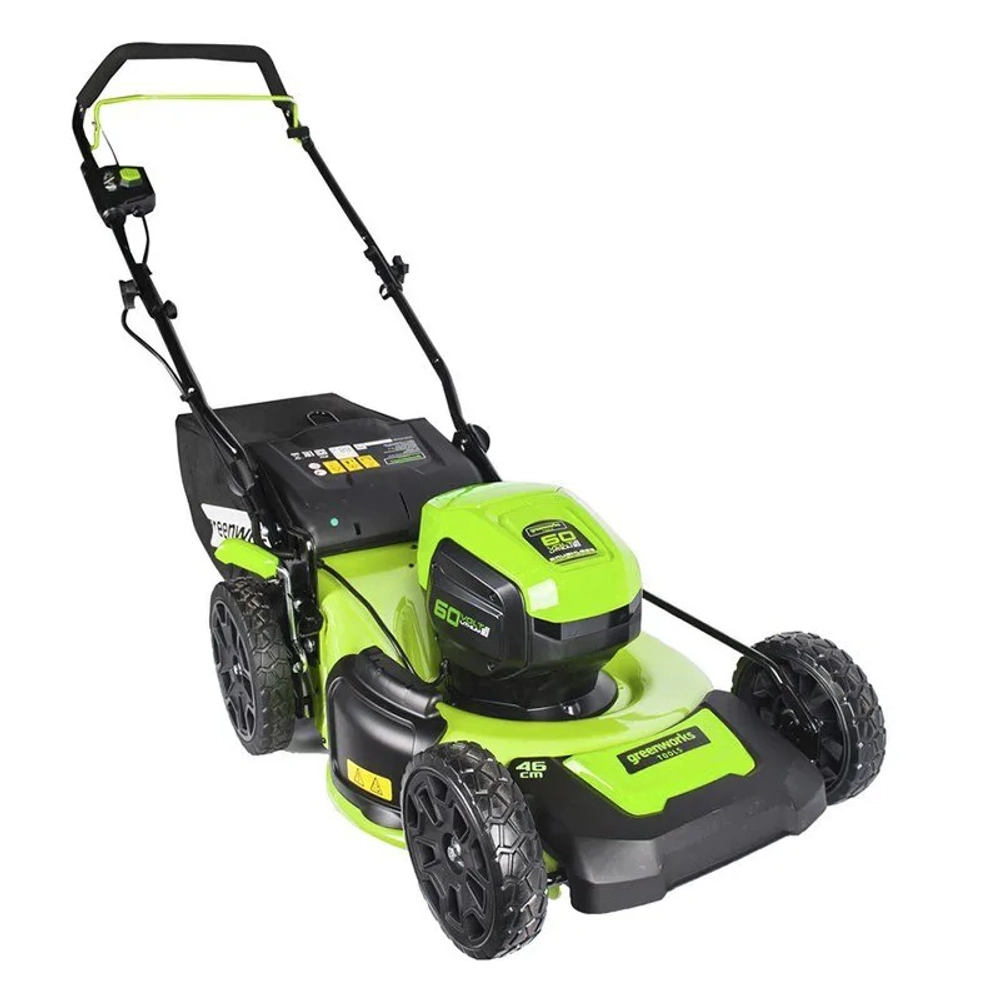 Аккумуляторная газонокосилка Greenworks GD60LM46SP 60V 60В самоходная (без АКБ и ЗУ) нож 46 см, 2502907