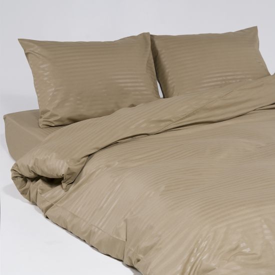 Пододеяльник Beigen , страйп полисатин  150x215  HOMY