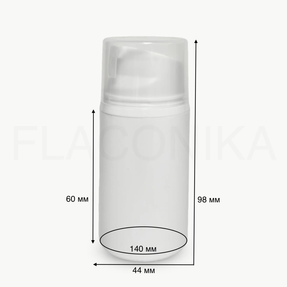 Вакуумный диспенсер 50 мл Белый Классик
