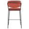 Полубарный стул Eirill, кирпичный велюр с черными ножками