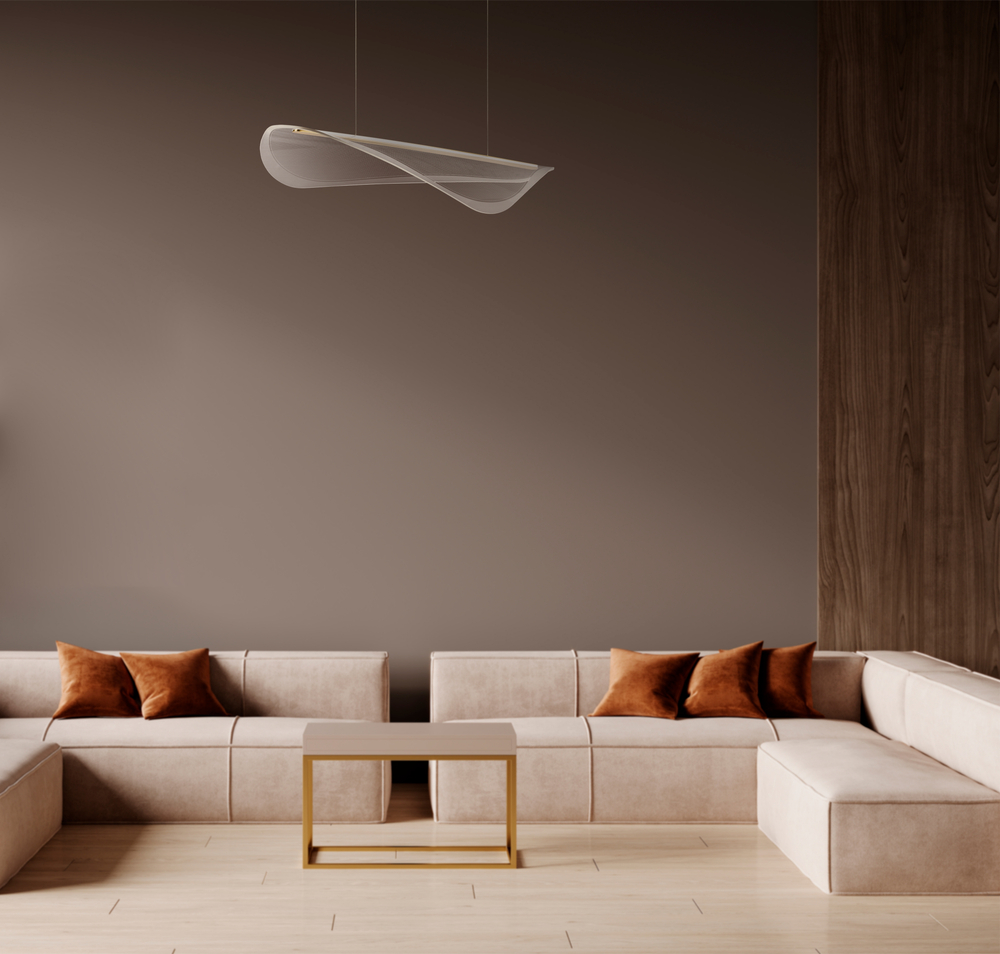 731403 Люстра VARESE 32W LED 1867LM 360G ЗОЛОТО 3000K