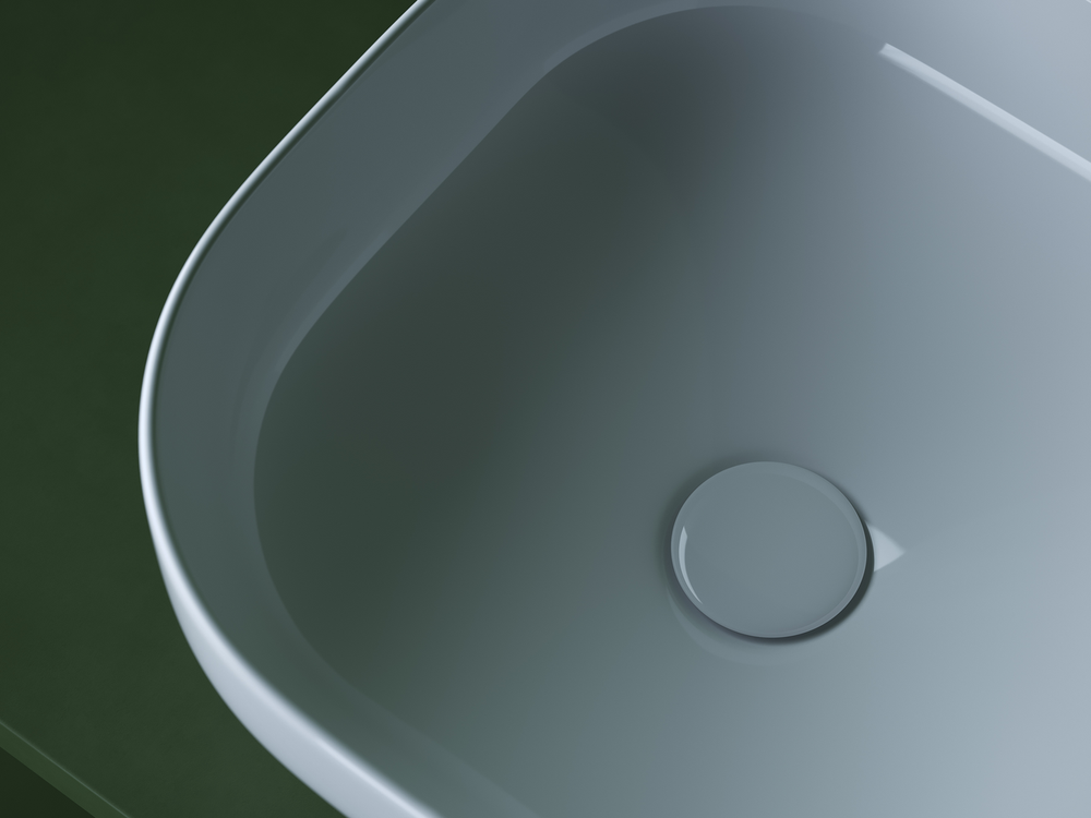 Умывальник чаша накладная квадратная Element 380x380x150мм