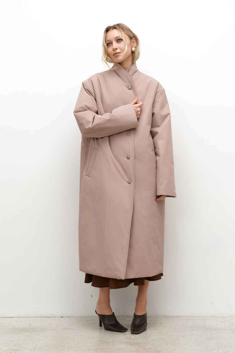 Плащ утепленный