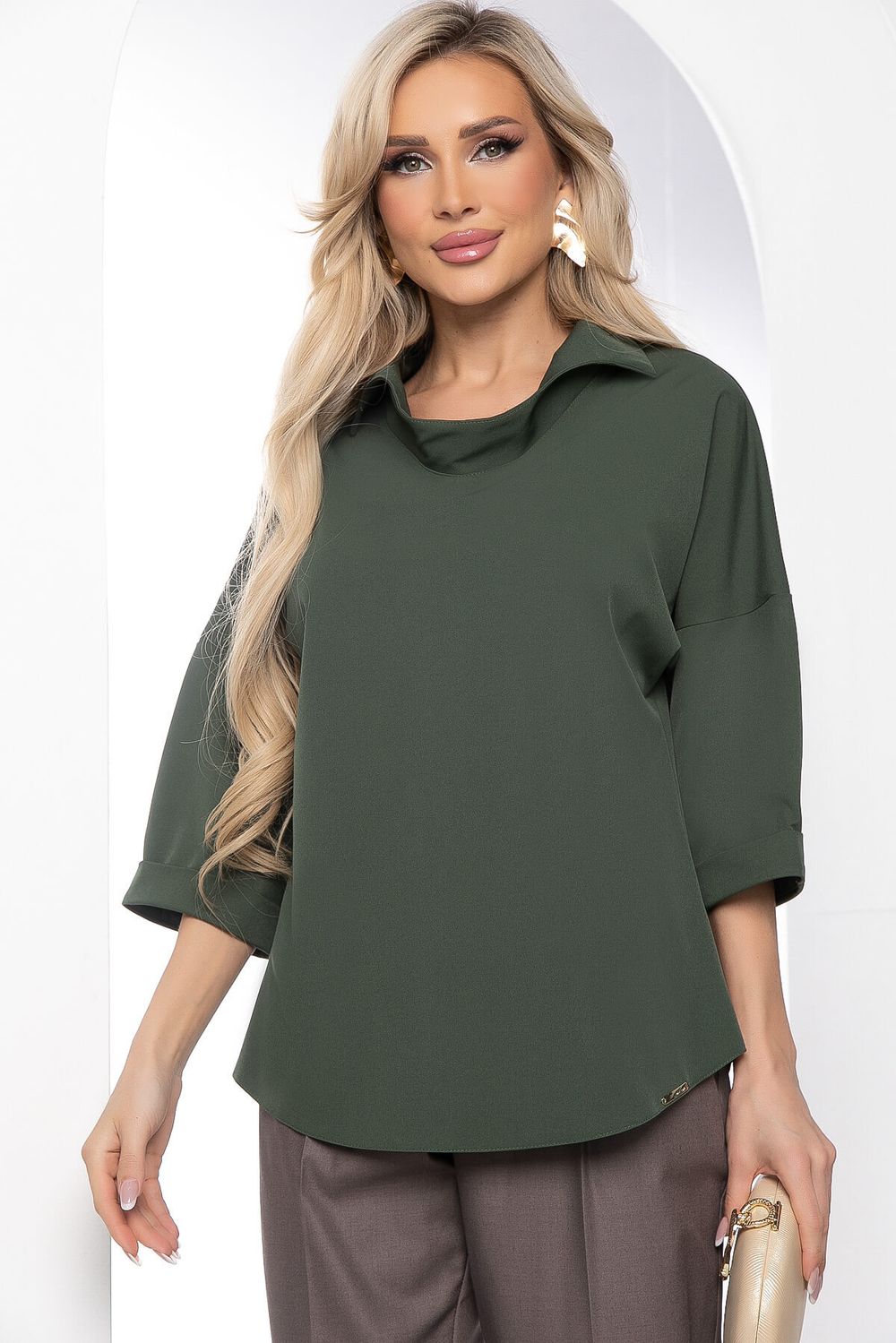 Блуза "Аста" (хаки) Б8394 LT Collection