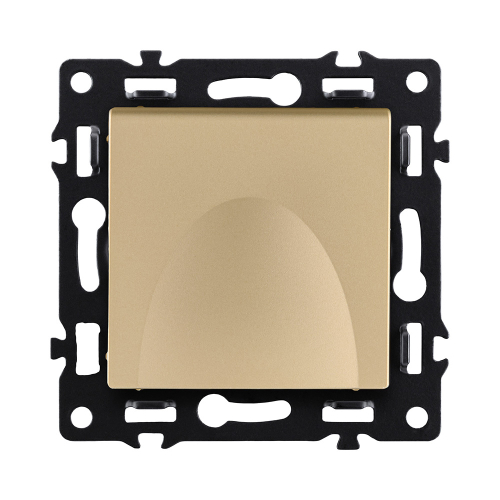 Розетка штепсельная SCHUKO 16A/250 В с крышкой, золотой Kollinger Asthetik AS-015GD