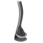 Набор кухонных аксессуаров СЛОТ 5 предметов разных цветов (толкушка, половник, шумовка, ложка, лопатка)