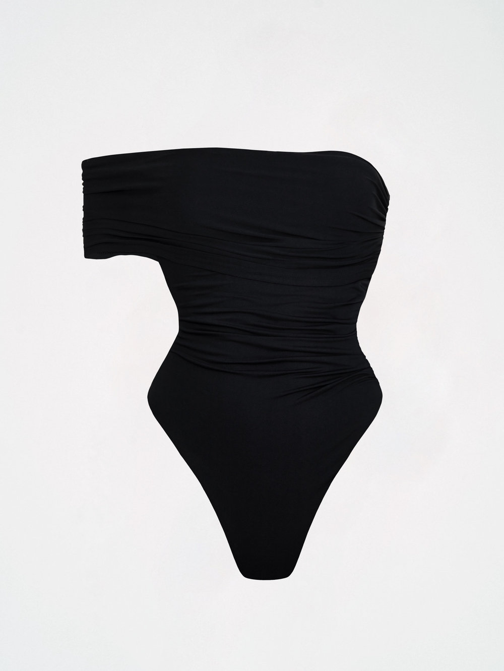 Боди asymmetrical black