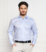 рубашка h-joe-kent-c1-214 BOSS BLACK - голубой(50479943)