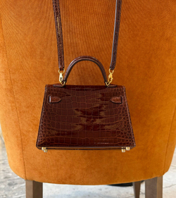 Сумка Hermes из кожи крокодила