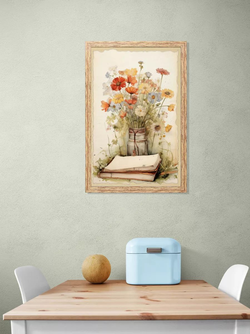 Картина на стену для интерьера на холсте в раме 33*48 см