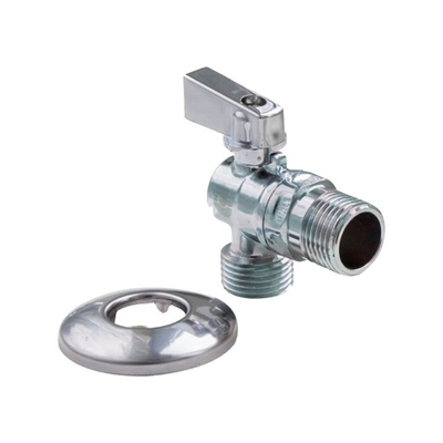 Кран шаровой угловой для подкл. с/т приборов 1/2"х3/4" VALFEX