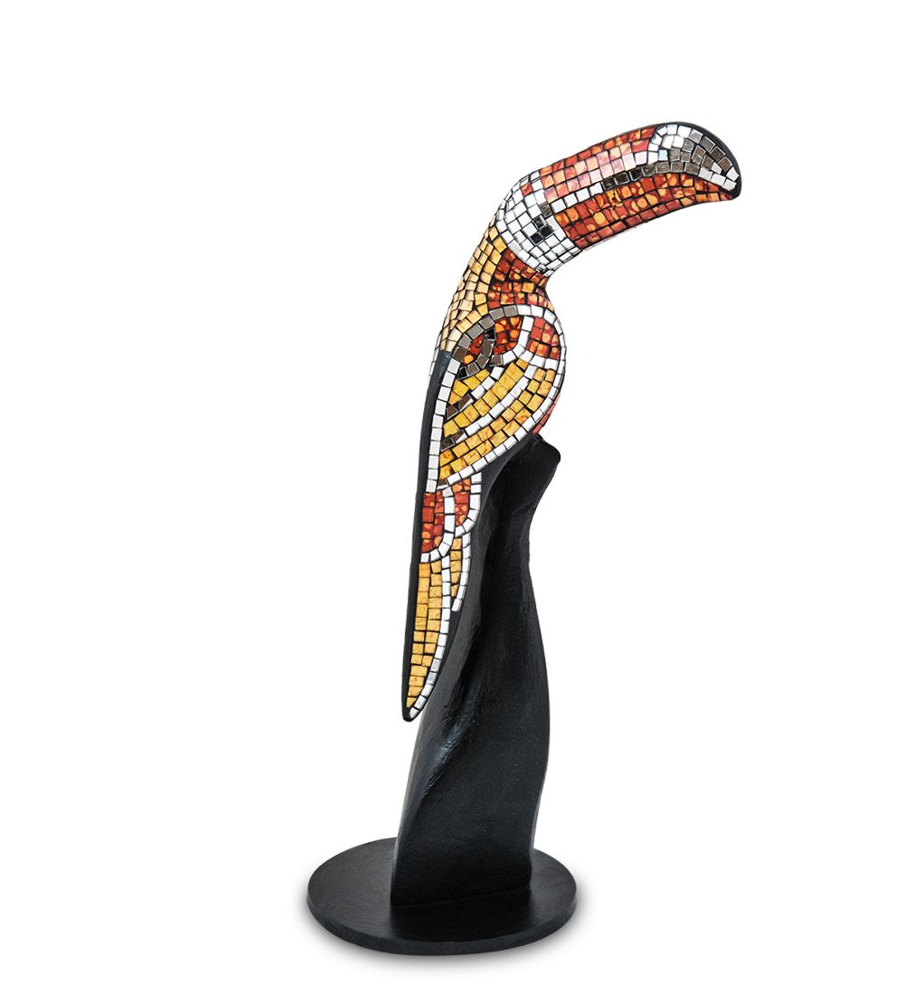 Decor and Gift 23-029-02 Н-р статуэток из трех «Тукан» дерево+стекл.мозаика (50,40,30 см)