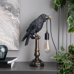 Светильник бытовой Ворон Рэйвен Черный Пепел Бронза