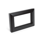 Рамка 2-местная (без перемычки), пластик, STEKKER, PFR00-7012-05 , серия Катрин, черный 50046