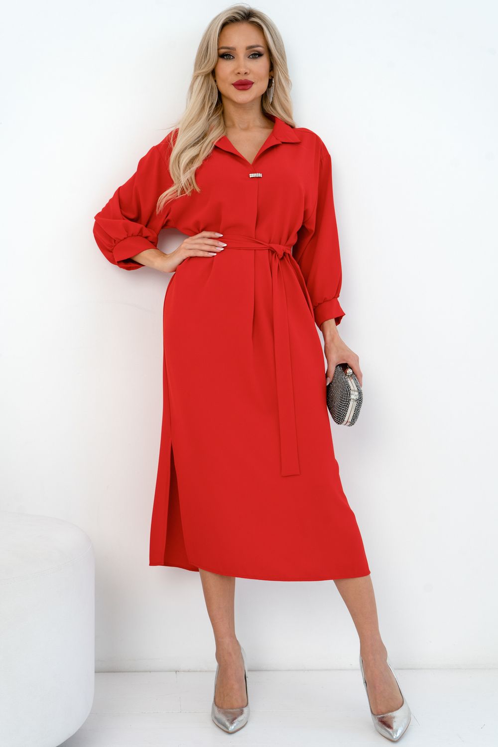 Платье Самира (красный) Р11-2010/2 Nikol (Акция)