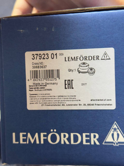 Опора передних амортизаторов Lemforder 3792301