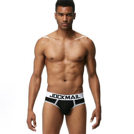 Мужские трусы брифы черные JOCKMAIL JM2041-2
