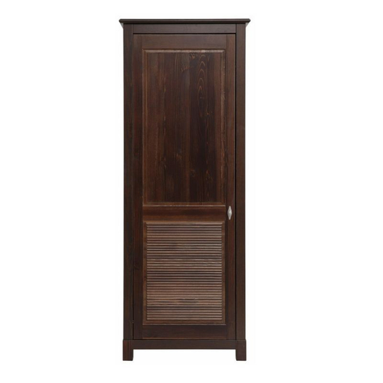 Шкаф для одежды, 77x200x48, Рауна 100, распашной, узкий, колониал