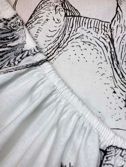 Простынь на резинке поплин Сказка "Бонго" 90x200 см