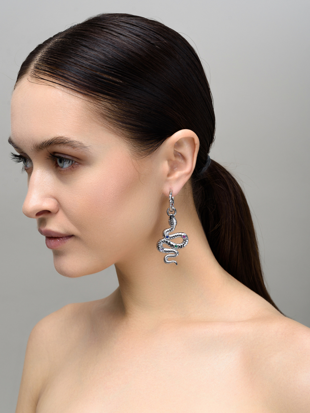 Серьги "Snake" Big Silver