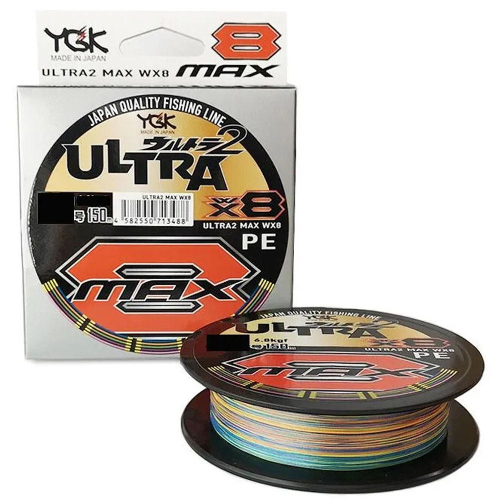 Плетеный шнур YGK X-BRAID Ultra Max WX8 200m #0,8 Multicolor 713549
