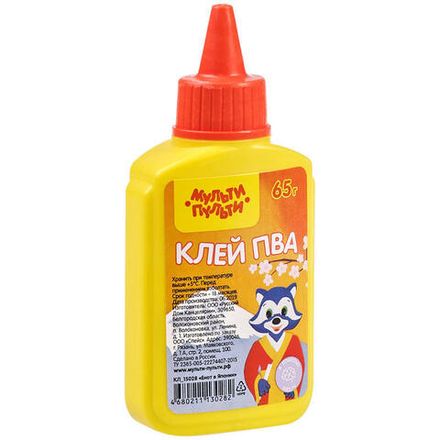 Клей ПВА 65г. Мульти-Пульти Енот в Японии