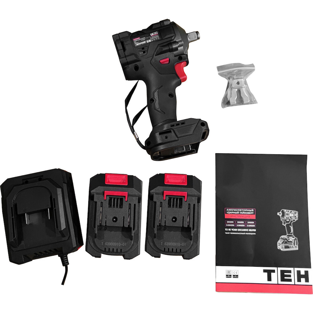 Аккумуляторный ударный гайковерт TEH S-LW420N 20V