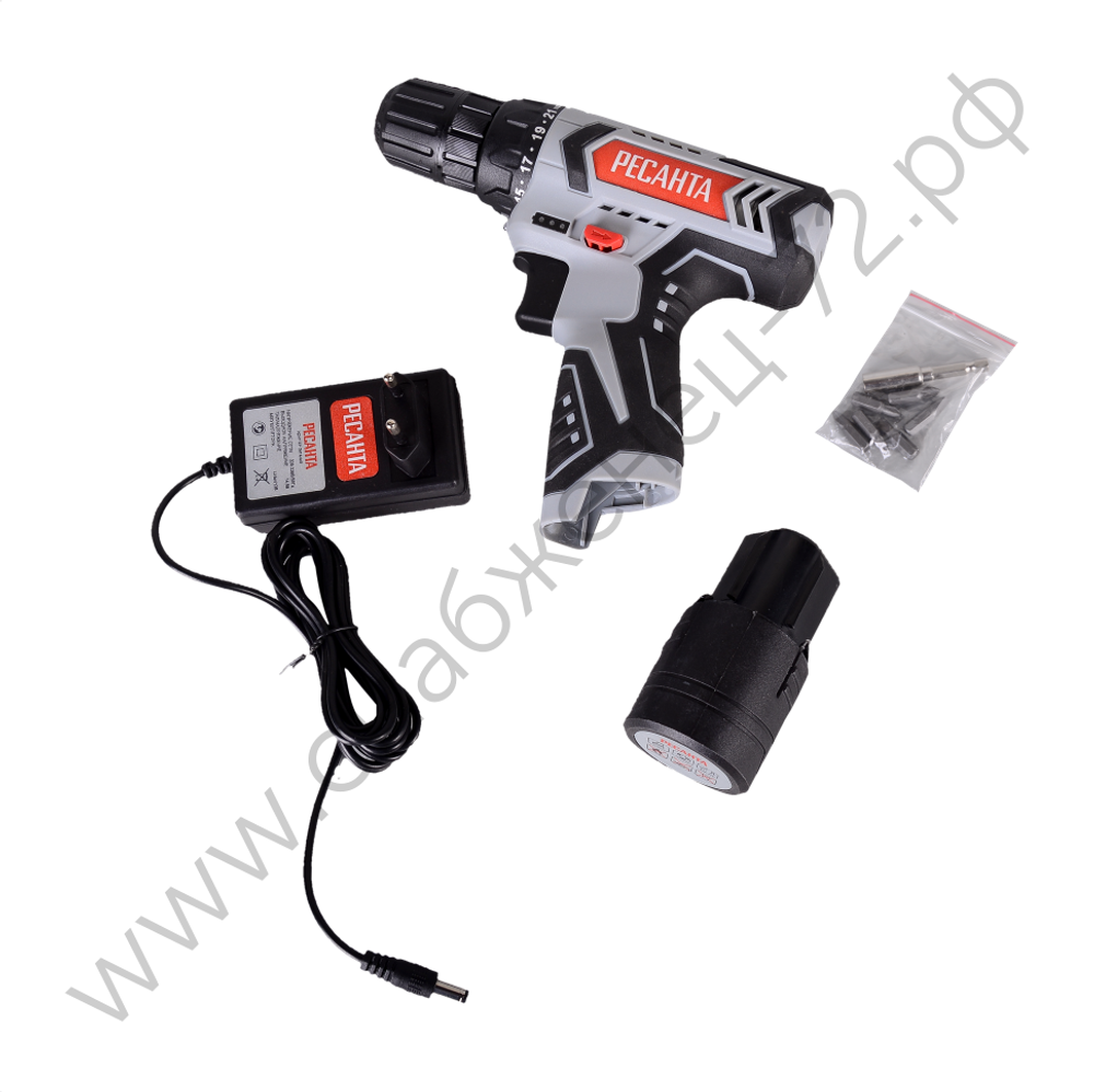 Дрель-шуруповерт аккумуляторная ДА-12-2Л Ресанта