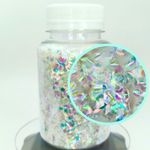 Чешуйки изогнутые прозрачные Хамелеоны 15 - для литья изделий из смолы, творчества, рукоделия, декора, украшения...