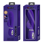 Фиолетовый вибратор-кролик с рёбрышками Prescott - 20 см. (Цвет: фиолетовый)