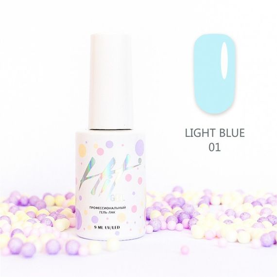 Гель-лак ТМ &quot;HIT gel&quot; №01 Light Blue, 9 мл