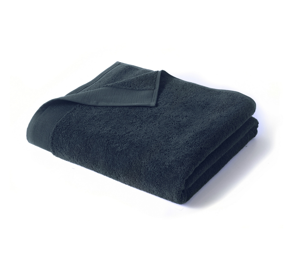 Полотенце 55x110 Blanc des Vosges Uni Bleu Corinthe темно-синее