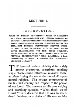 The Psalter: a witness to the divine origin of the Bible | Talbot W. Chambers