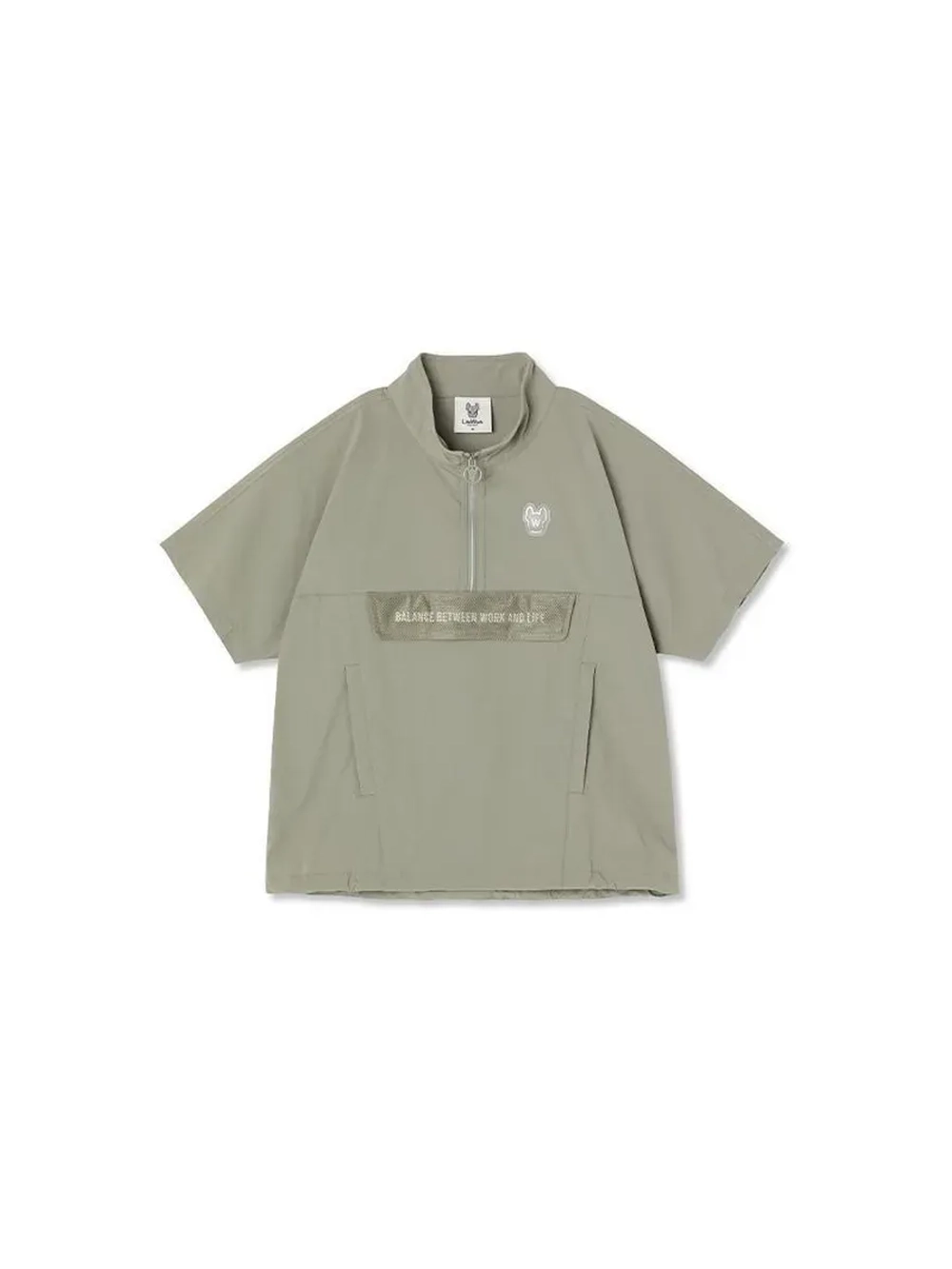 Анорак с высоким воротом из нейлона