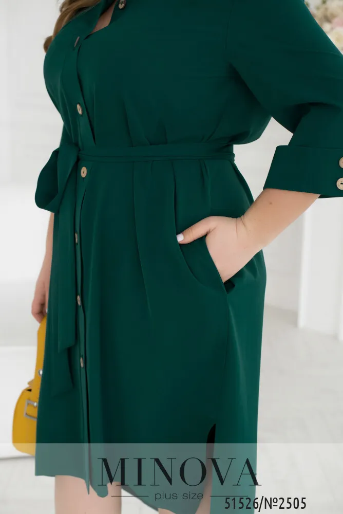 Платье 2505-зеленый Minova