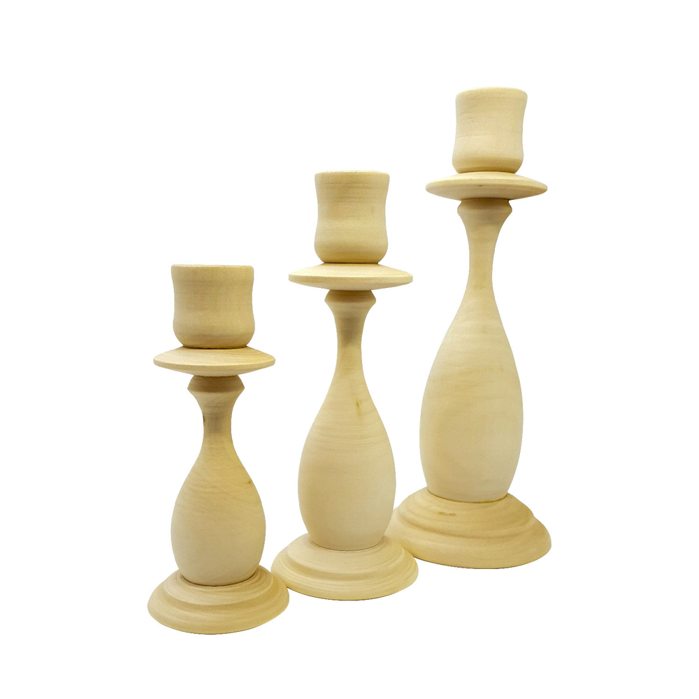 Подсвечник 180*d70мм, деревянная заготовка